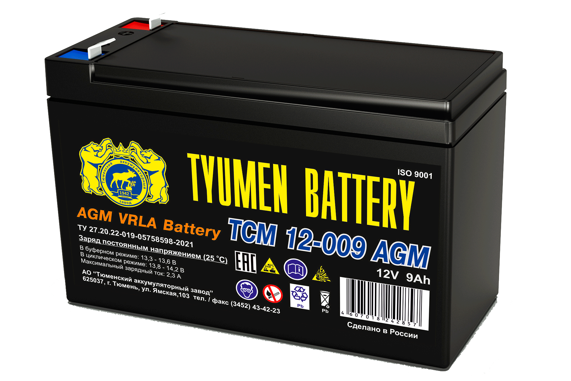 Аккумуляторная батарея Тюмень tcm-12-009